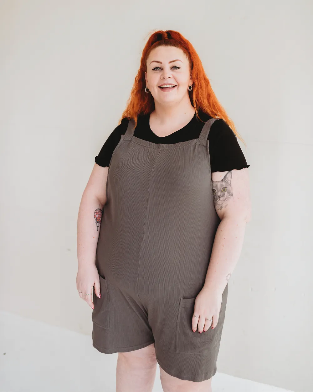 Betsy Midnight Grey Playsuit