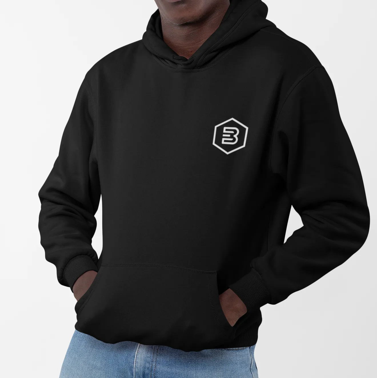 B.E.V.  Men's Black Hoodie