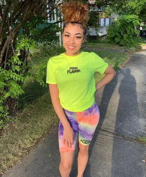 Black Drippin Flavor | Neon Yellow Tee