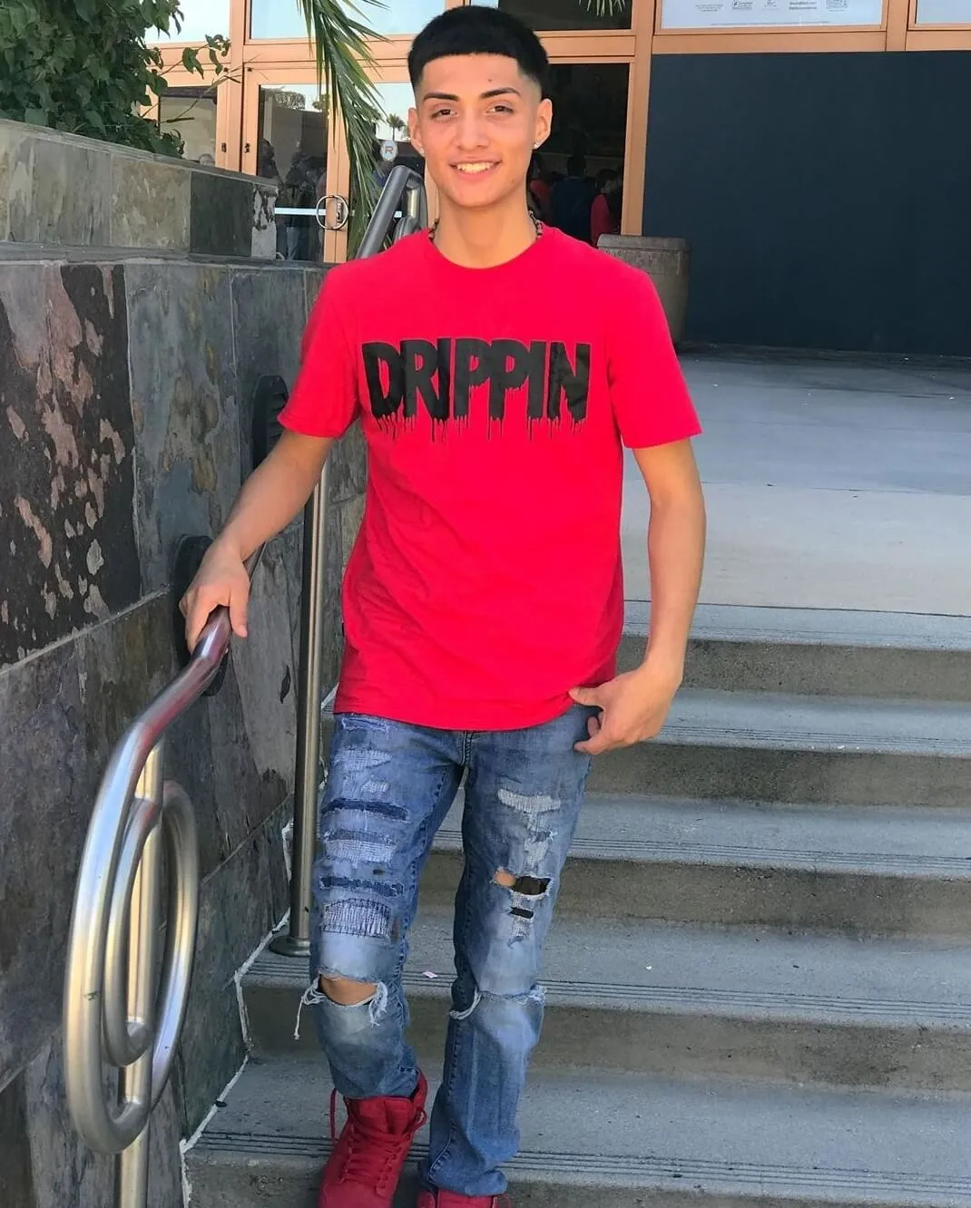 Black Drippin | Red Tee