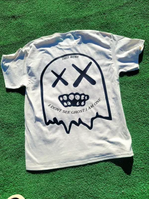 Black I Don't See Ghost I Am One | Natural Tee