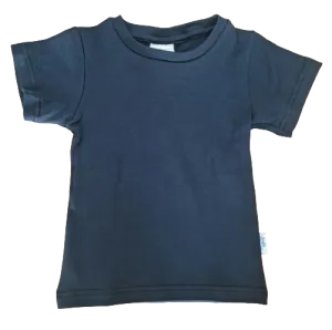 Black | Organic Cotton T-Shirt | Short Sleeve | Size 1 - 5