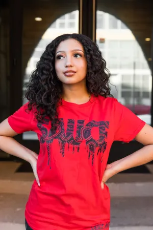 Black Paisley Bandana Sauce | Red Tee