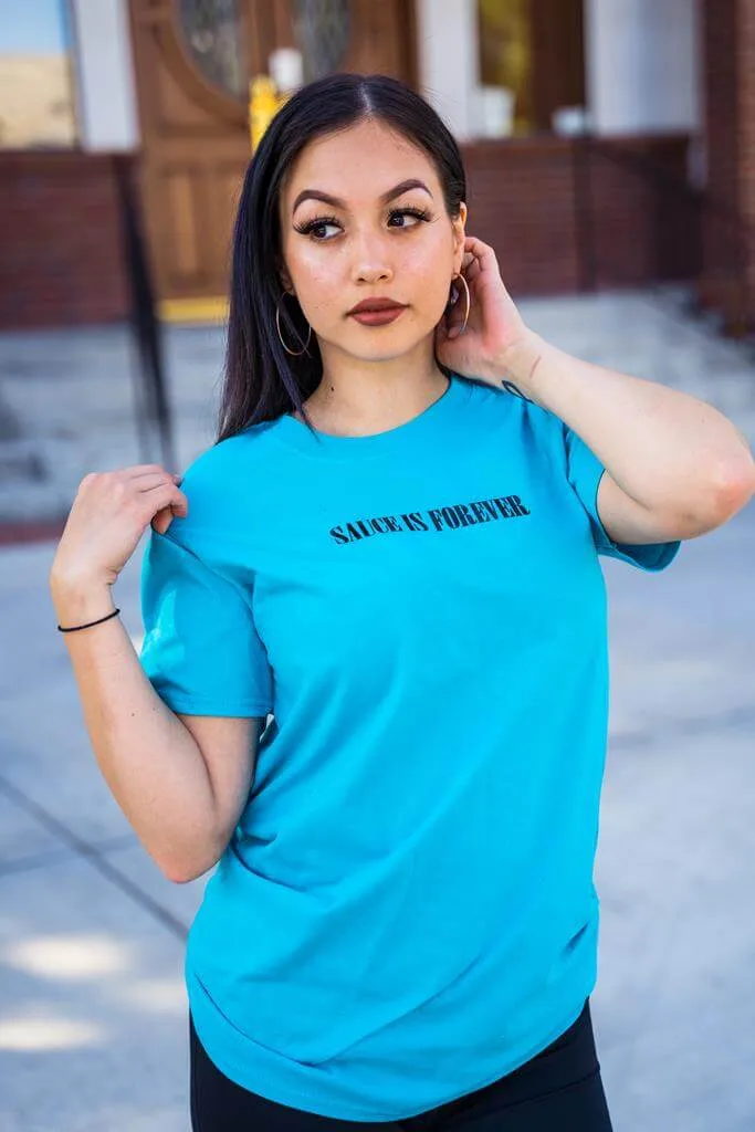 Black Sauce Is Forever (S) | Caribbean Blue Tee