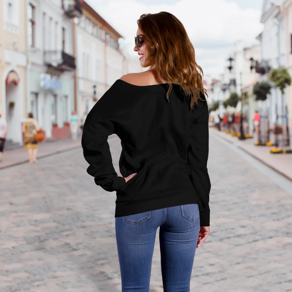 Bling Boss Off Shoulder Sweater