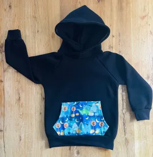 Blue Dinosaurs Hoodie - Age 6