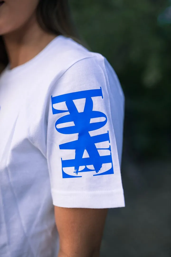 Blue Sauce Is Forever (Vertical Big) | White Tee (LOVE Sleeve)