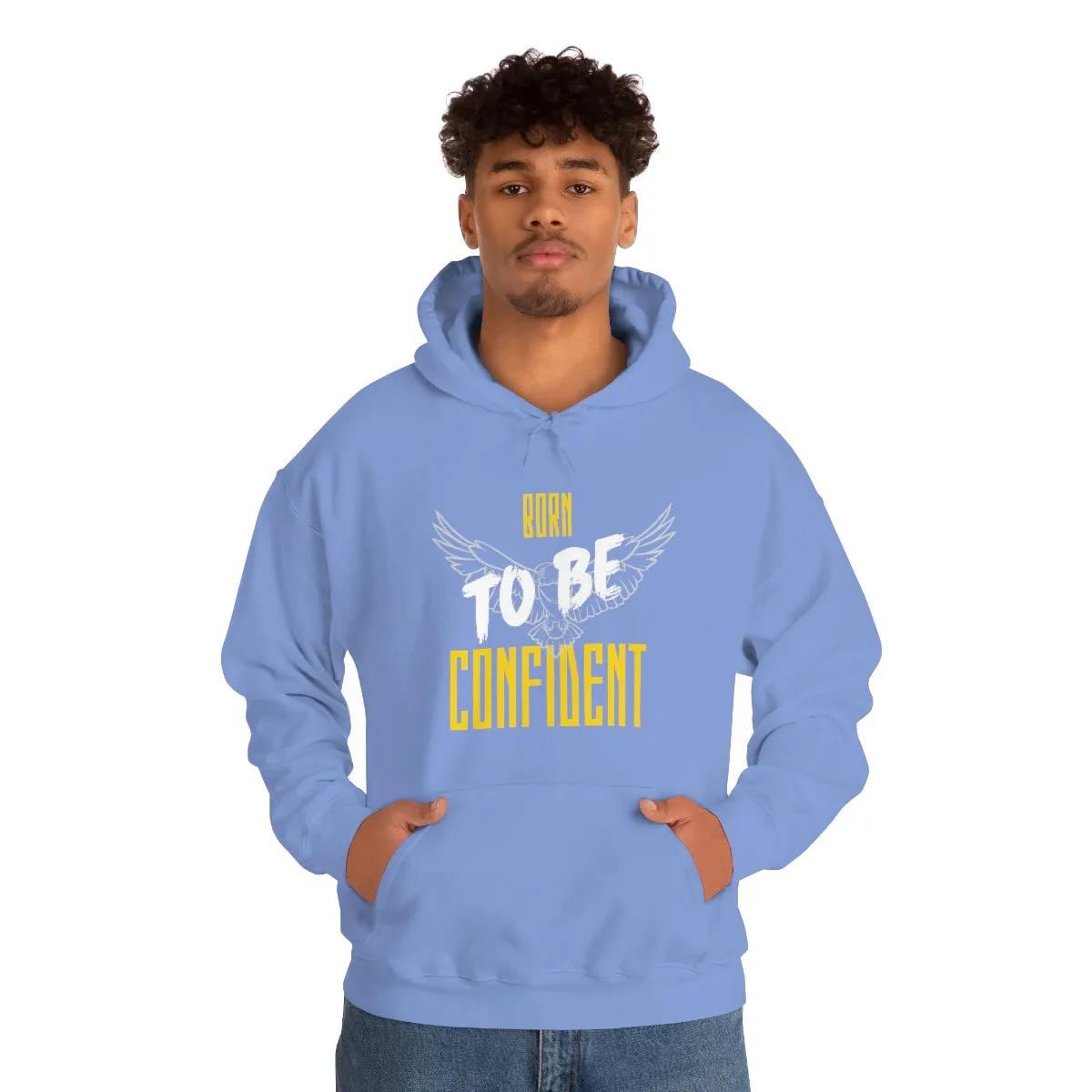 “Born To Be Confident” Unisex Heavy Blend™ Hooded Sweatshirt