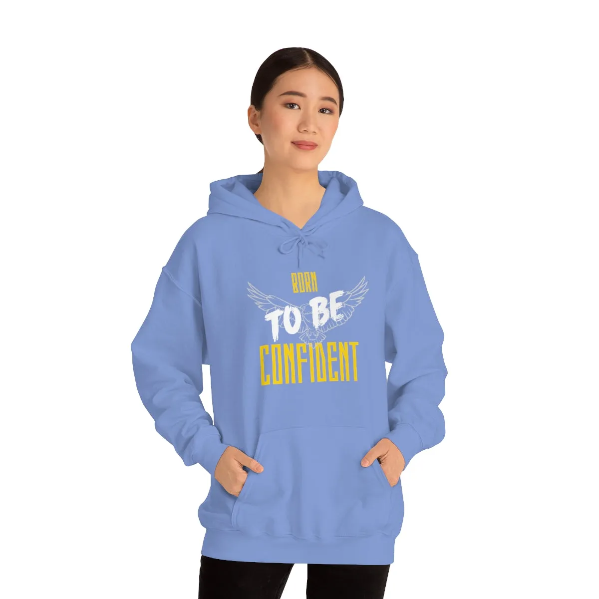 “Born To Be Confident” Unisex Heavy Blend™ Hooded Sweatshirt