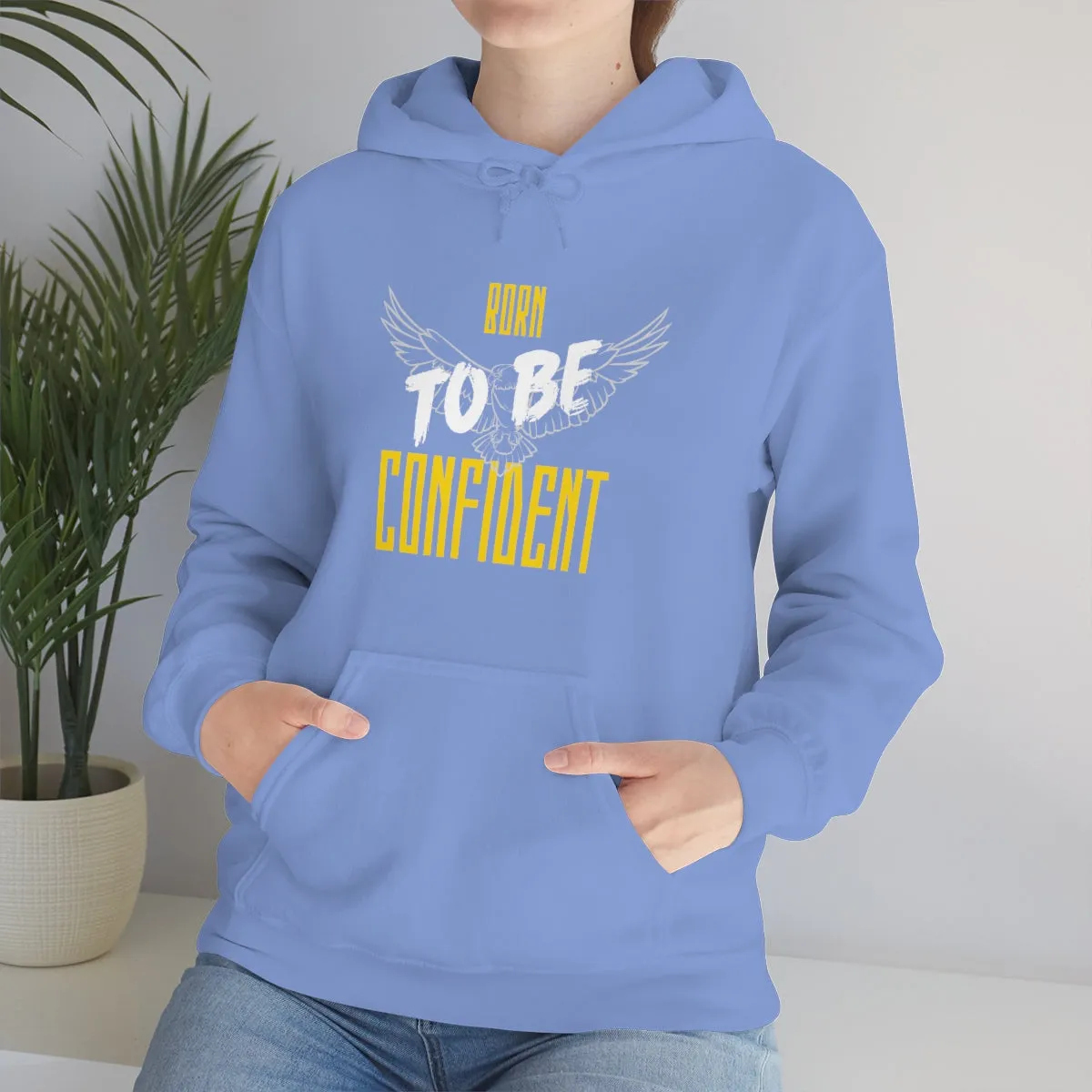 “Born To Be Confident” Unisex Heavy Blend™ Hooded Sweatshirt