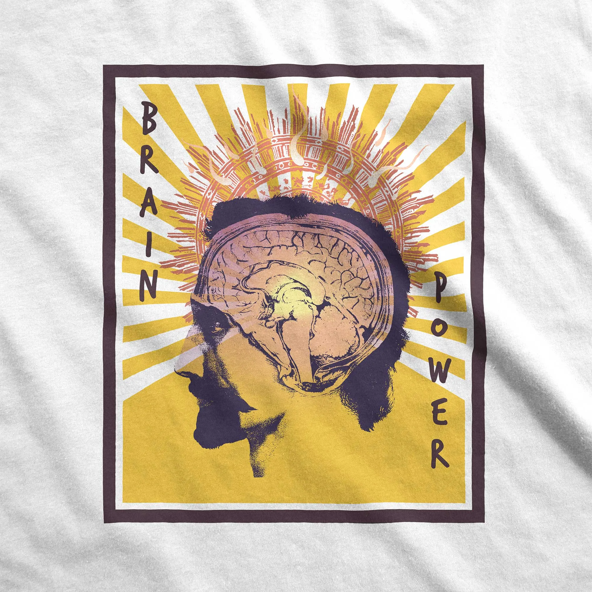 Brain Power - Adult Unisex Classic Ringer Tee