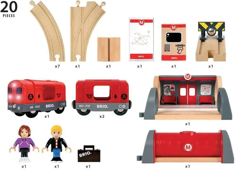Brio Metro Railway Set
