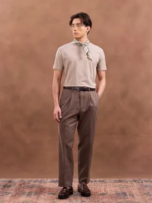Brown Wide Leg Korean pants