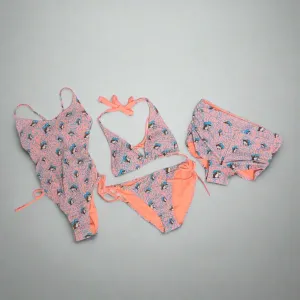 Buc-ee's Women's Pink/Blue Leopard Swim Suit