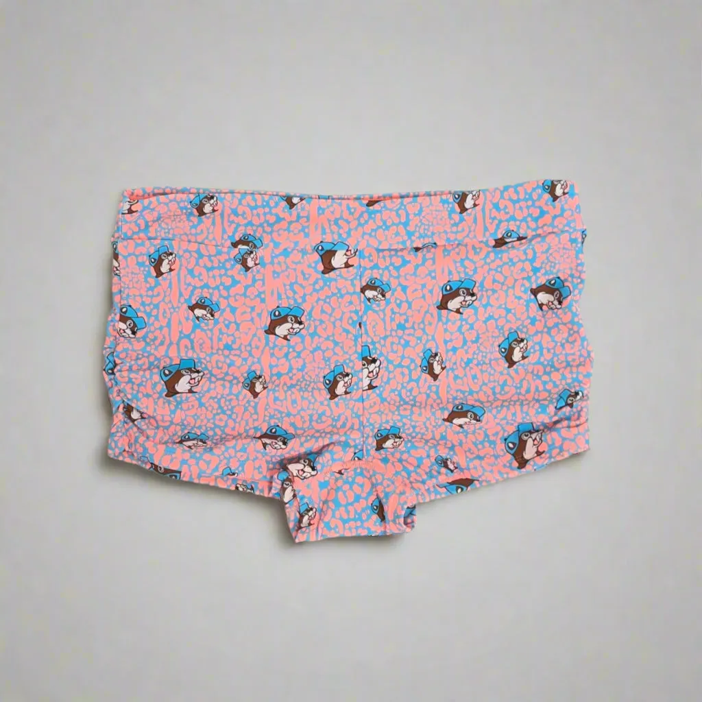 Buc-ee's Women's Pink/Blue Leopard Swim Suit