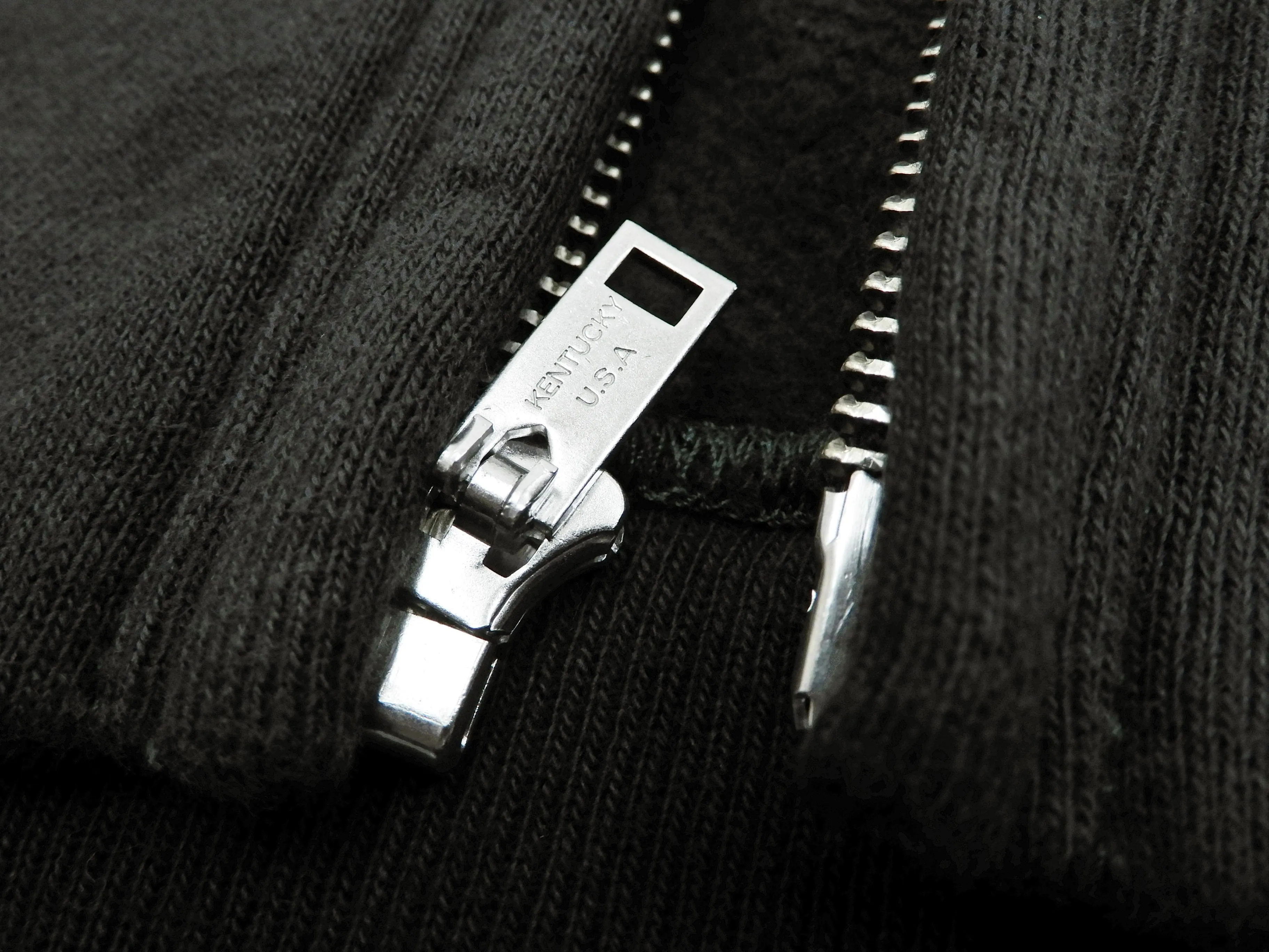 Buzz Rickson Hoodie Men's Plain Hoodie Zip Front Hooded Sweatshirt BR65623 Faded-Black