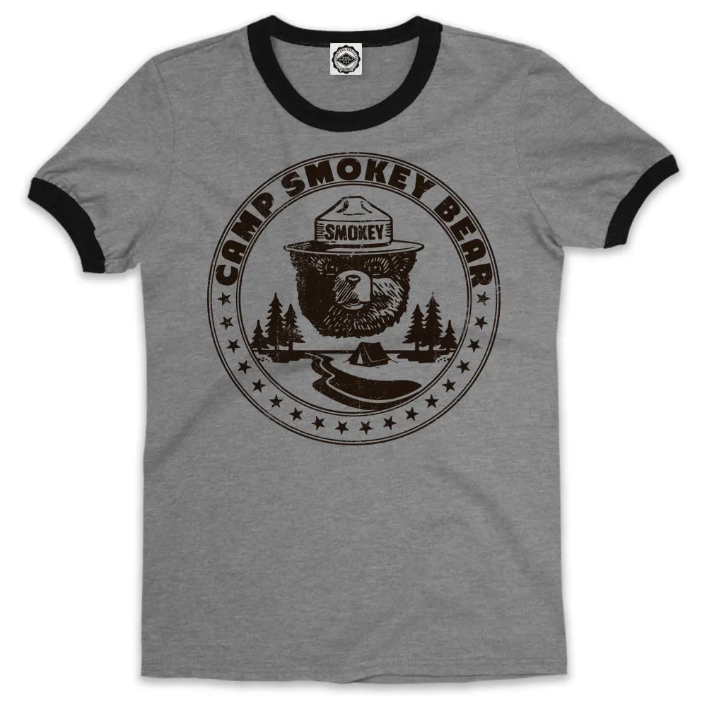 Camp Smokey Bear Unisex Ringer Tee
