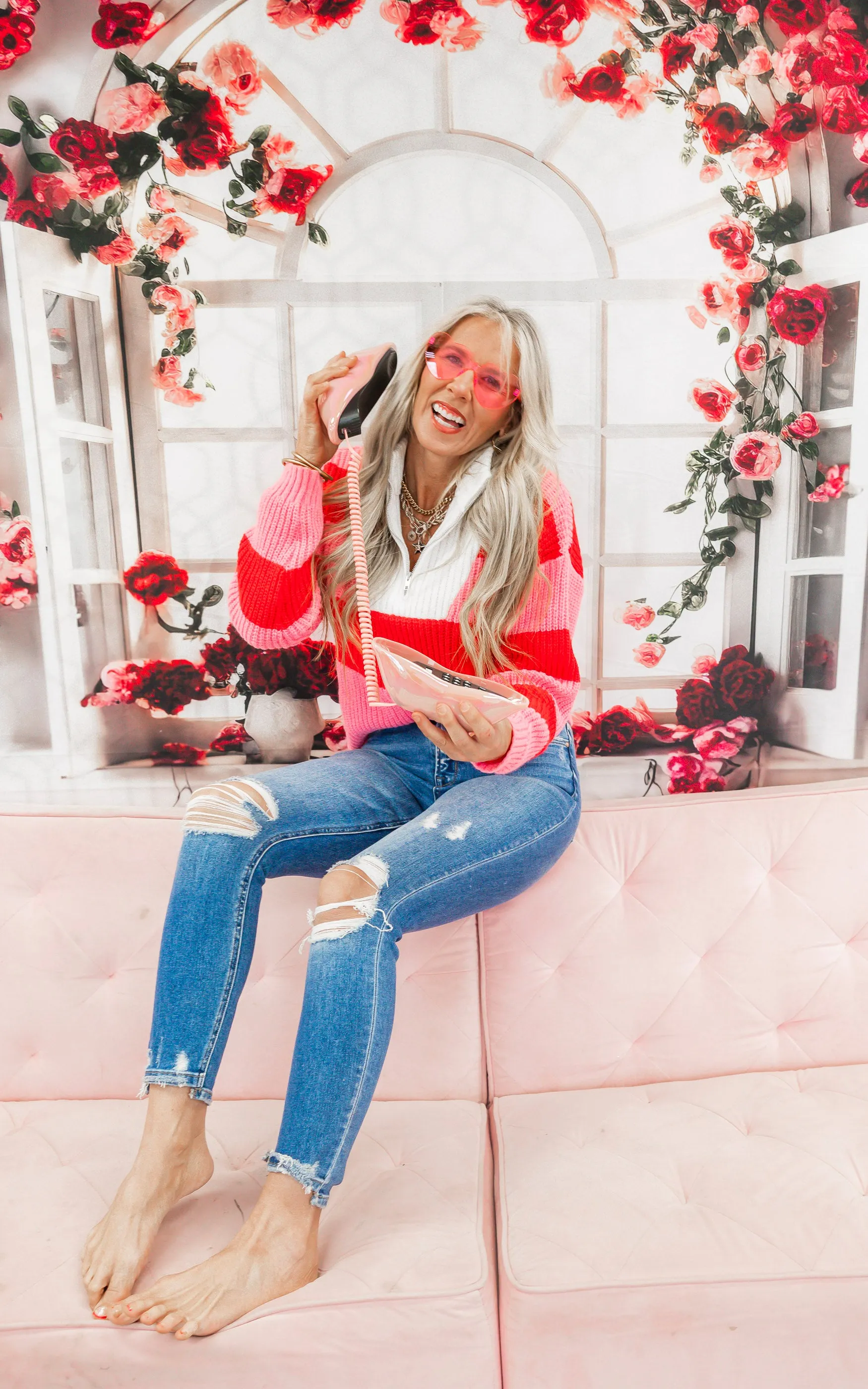 Candy Crush Colorblock Cozy 1/2 Zip Mock Neck Sweater | SALTY WAVE *DEAL-FINAL SALE