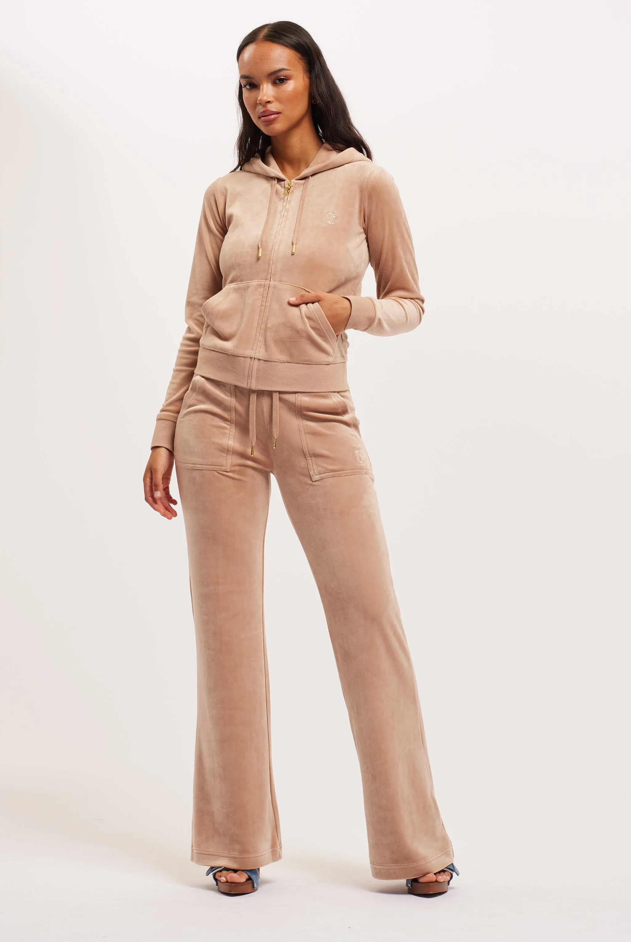 CARAMEL & GOLD CLASSIC VELOUR ROBERTSON HOODIE