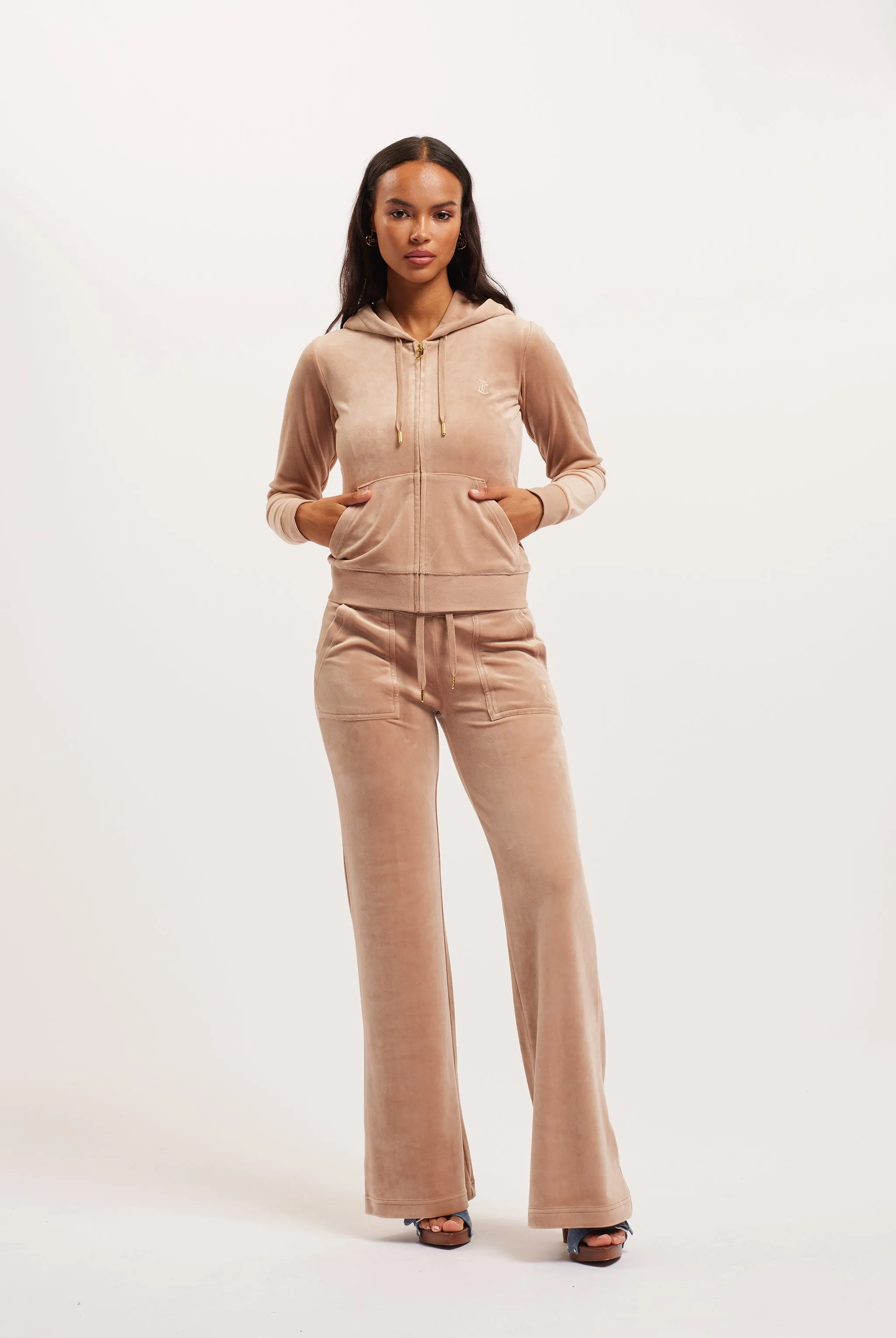 CARAMEL & GOLD CLASSIC VELOUR ROBERTSON HOODIE