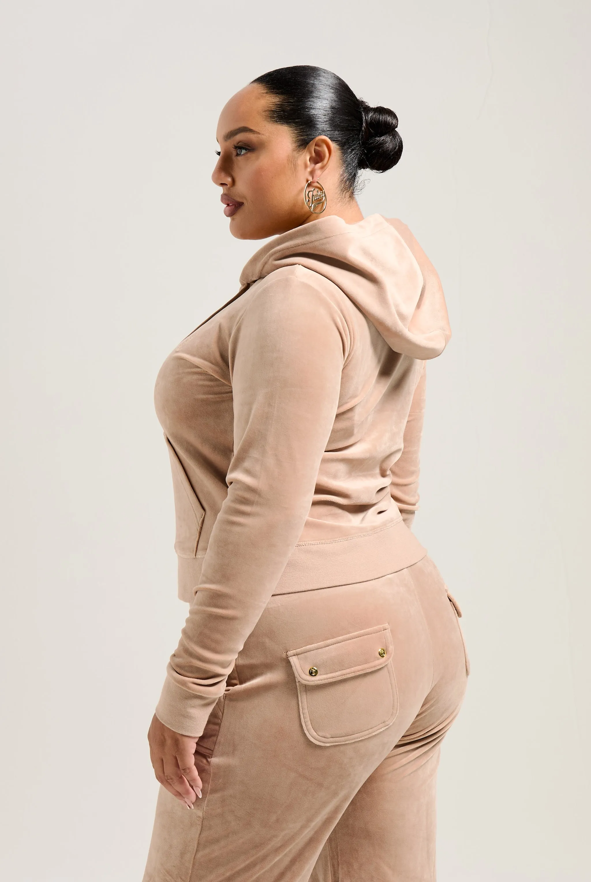 CARAMEL & GOLD CLASSIC VELOUR ROBERTSON HOODIE