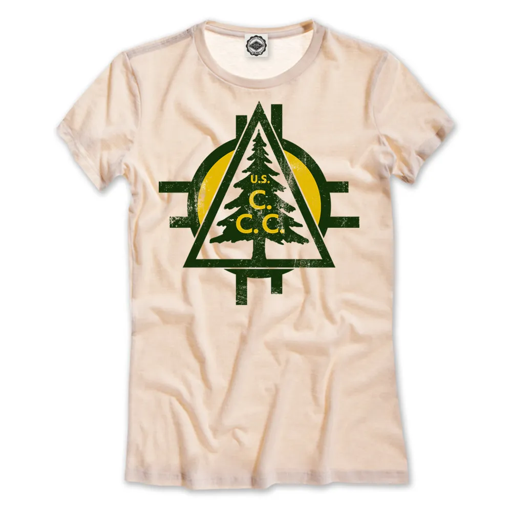 CCC (Civilian Conservation Corps) Tree Logo Women's Tee