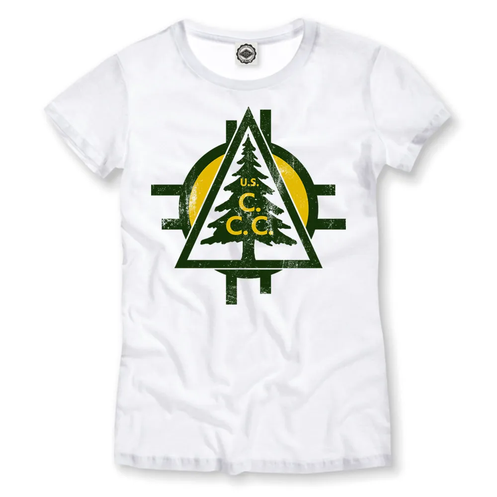 CCC (Civilian Conservation Corps) Tree Logo Women's Tee