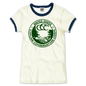 CCC (Civilian Conservation Corps) Women's Ringer Tee