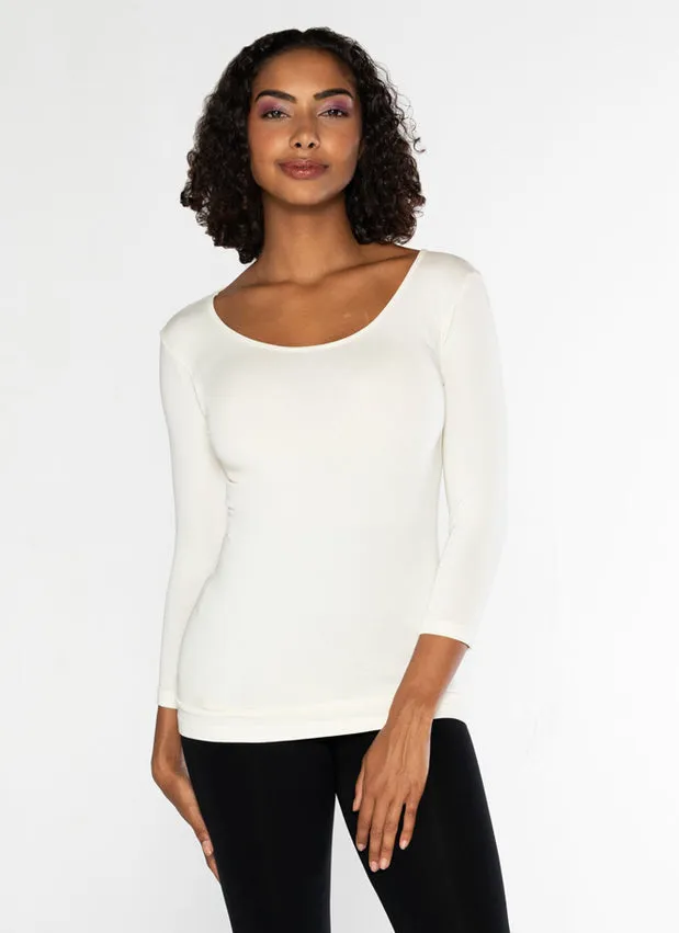 CCT Bamboo top 3/4 slv