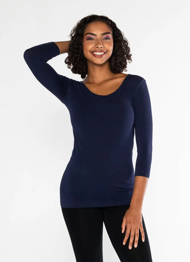 CCT Bamboo top 3/4 slv