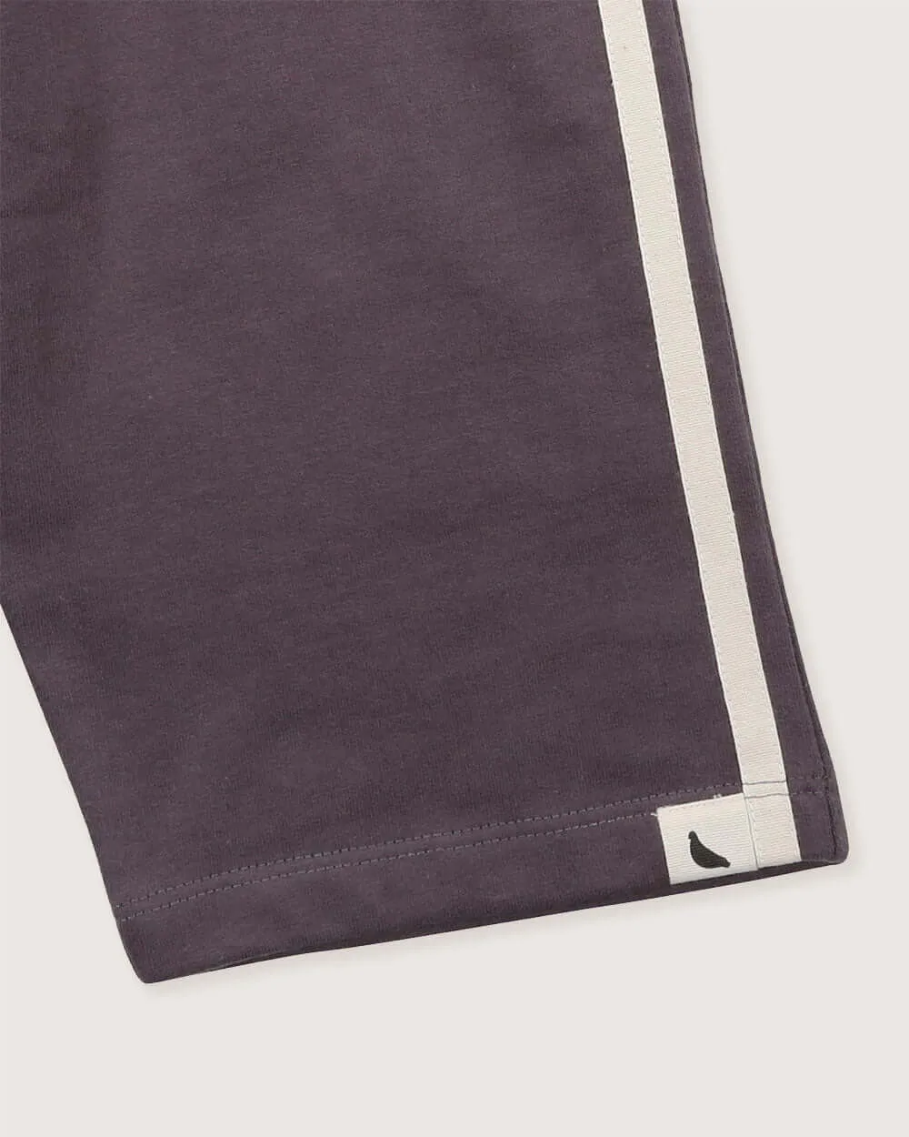 Charcoal Grey Stripe Print Trousers