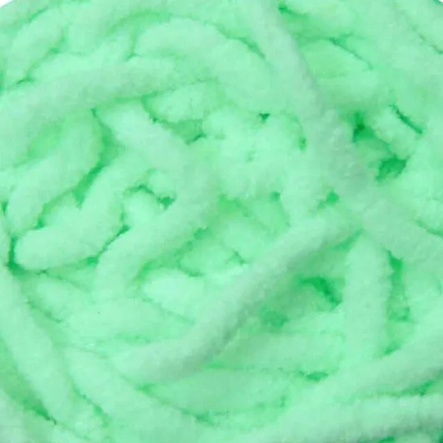 Chenille Blanket Yarn 100g 80m 12ply -  Mint
