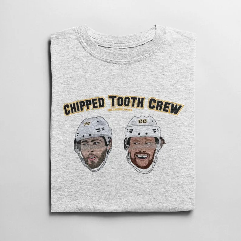 'Chipped Tooth Crew' Pastrnak and DeBrusk T Shirt
