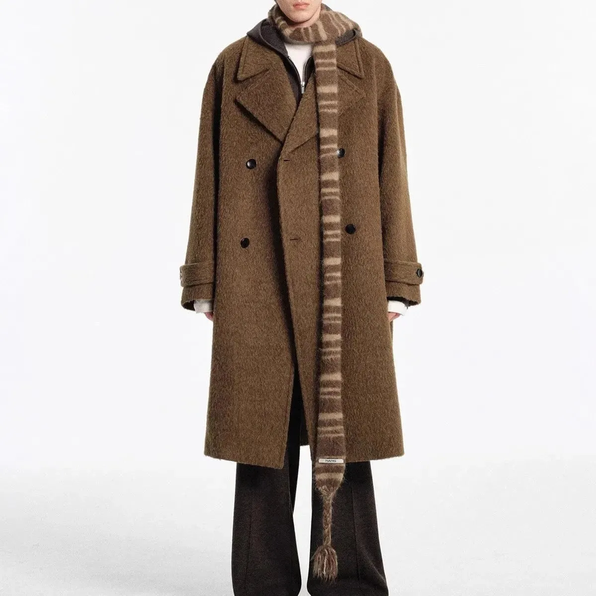 Christopher Mosley Wool Double Breasted Overcoat