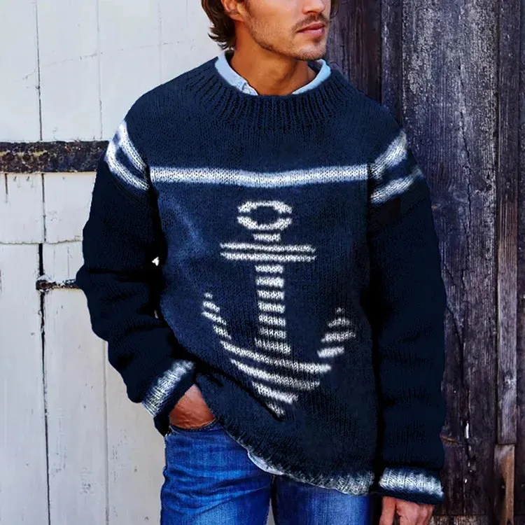 Classic Knitted Sweater for Stylish Men