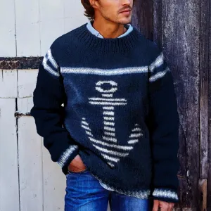 Classic Knitted Sweater for Stylish Men