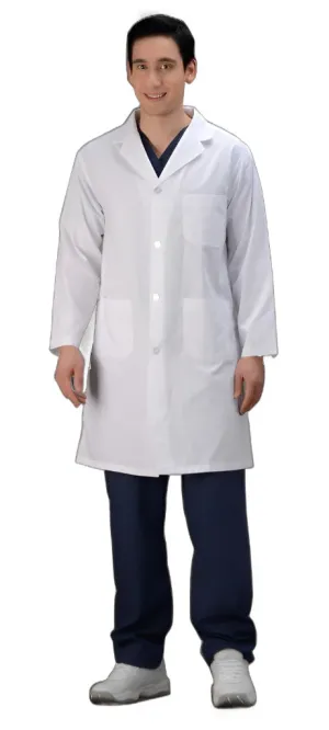 Classic Long Lab Coat (White)