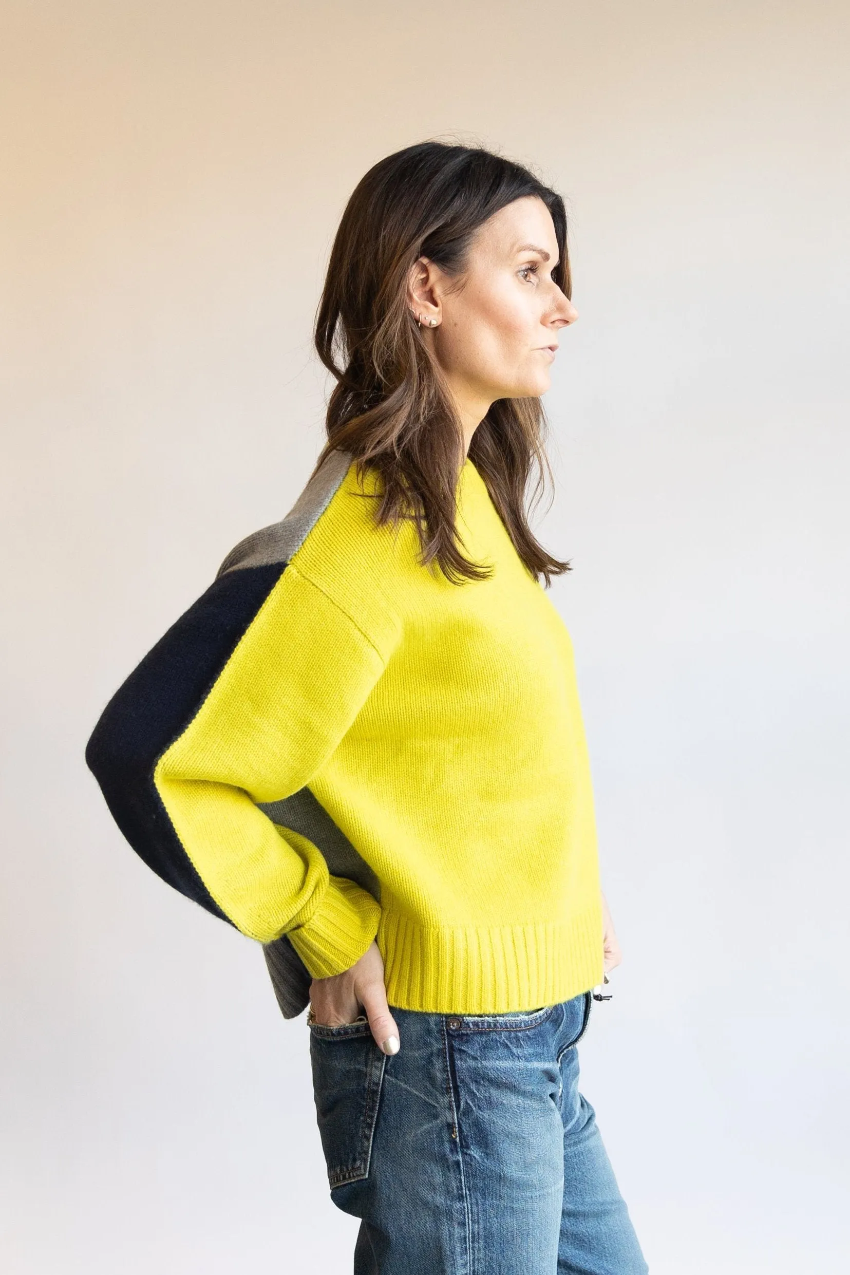 Colorblock Sweater Limelight