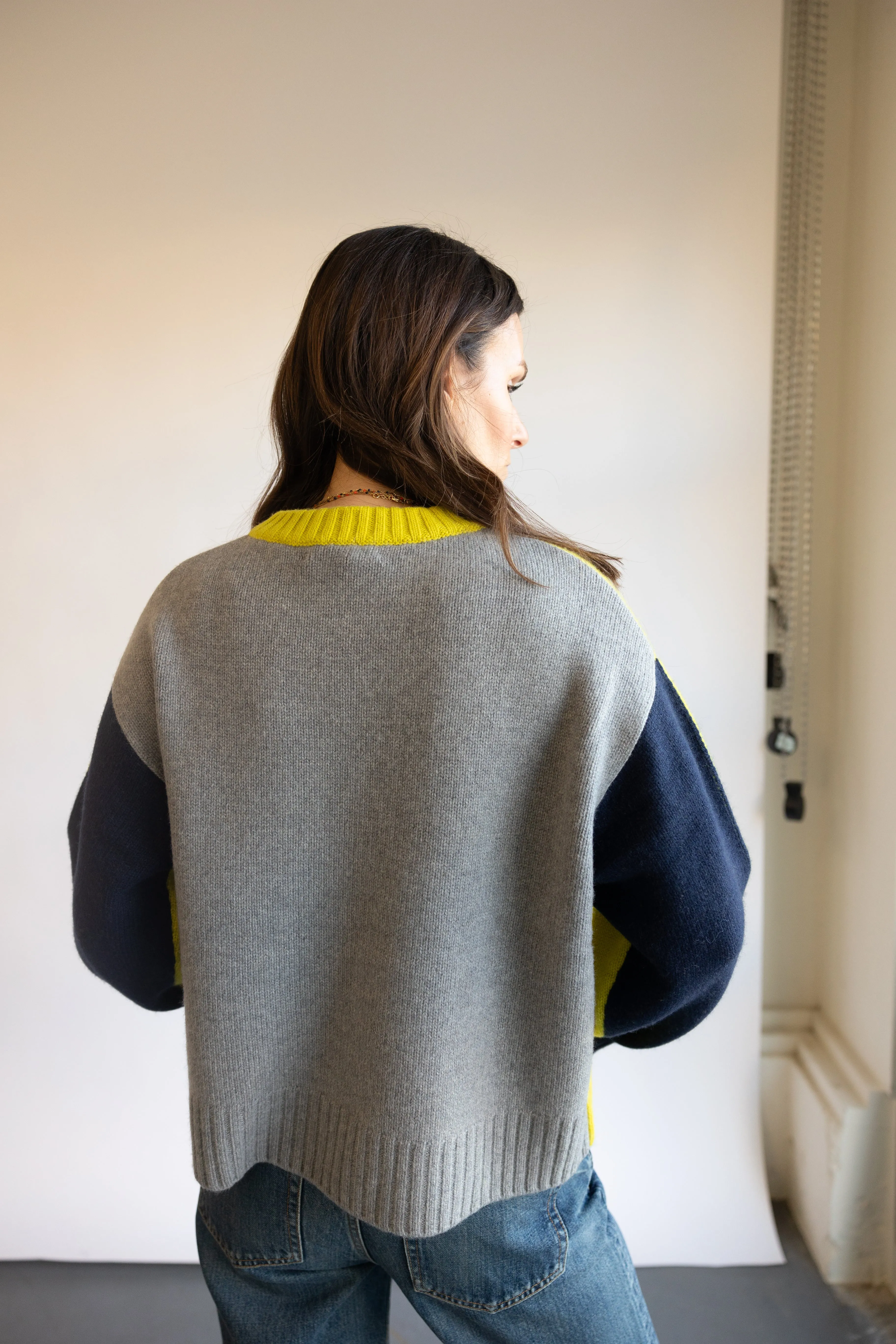 Colorblock Sweater Limelight
