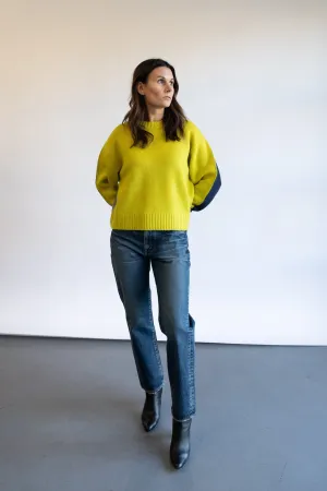 Colorblock Sweater Limelight