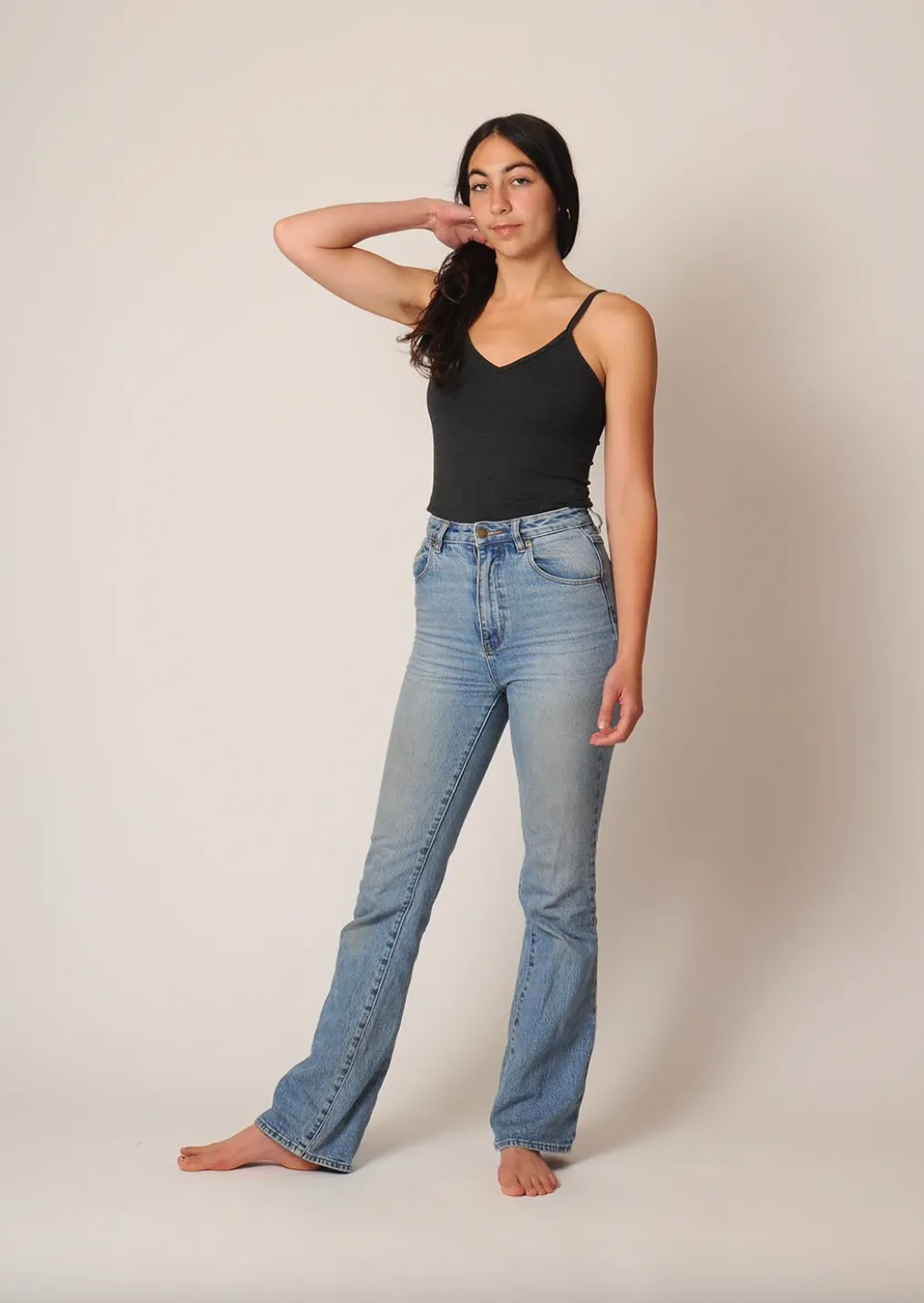 Conifer Layering Tank in Charcoal