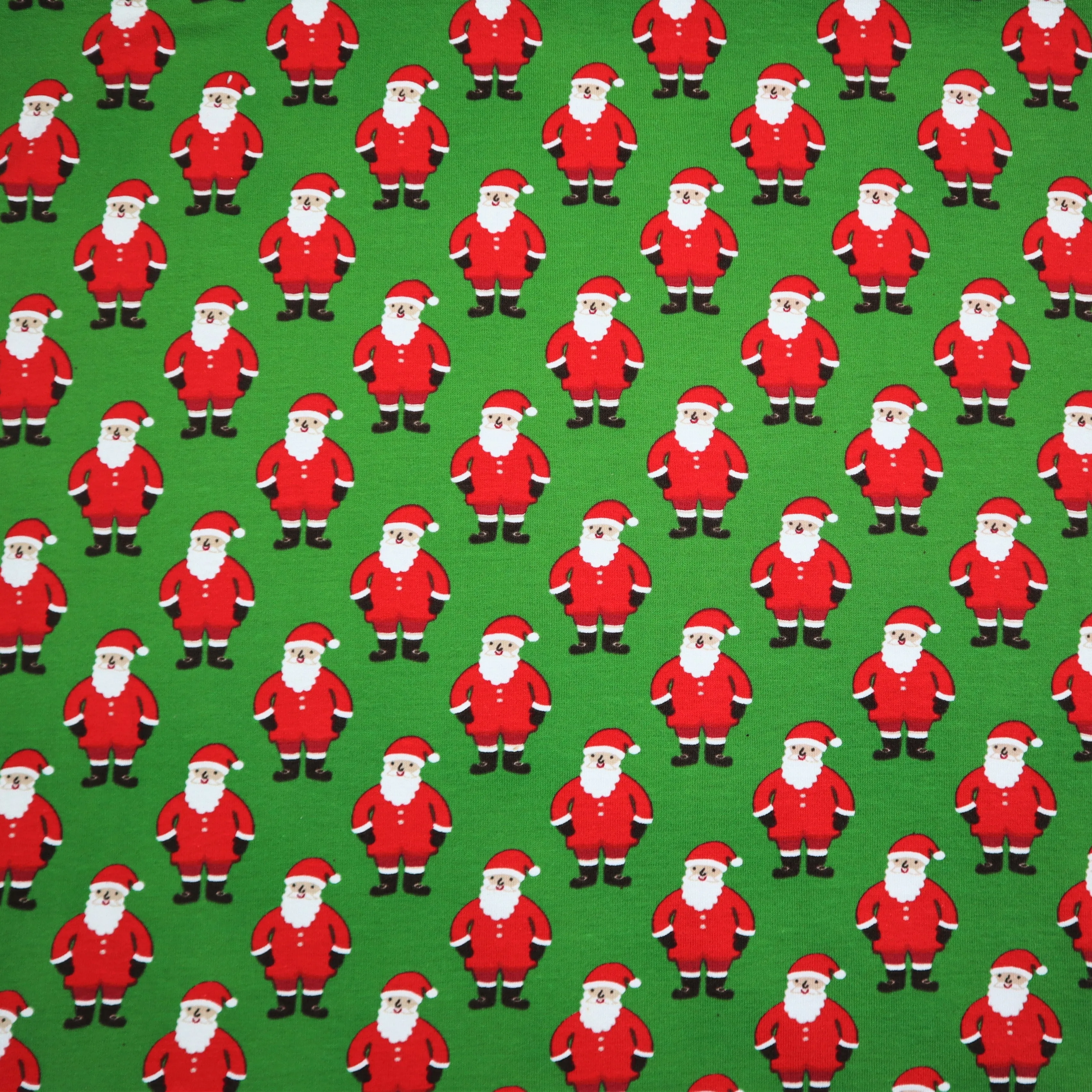 Cotton Jersey in Santa Claus Print