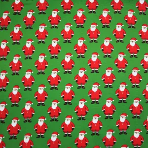 Cotton Jersey in Santa Claus Print