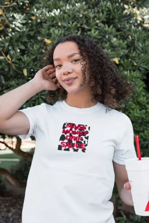 Cow Print MMDS | White Tee (Chick-fil-A)