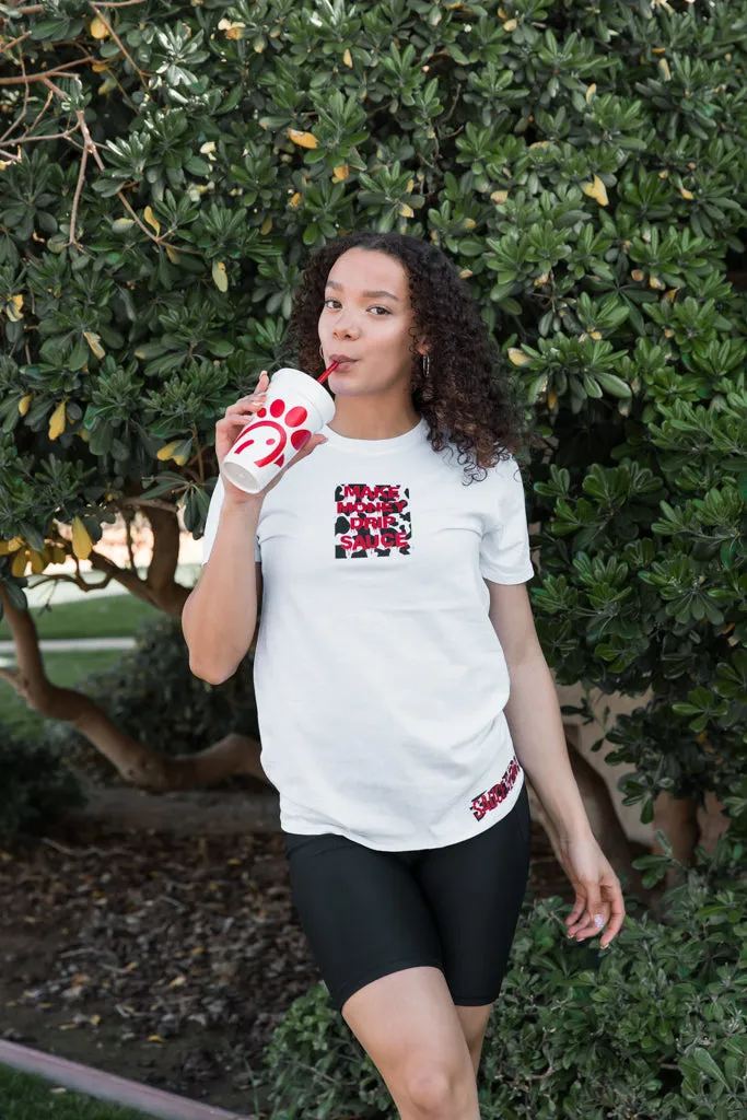 Cow Print MMDS | White Tee (Chick-fil-A)