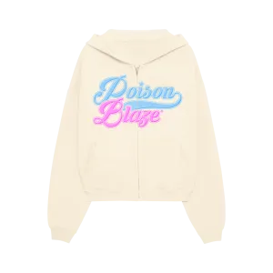 Cream Zip Hoodie