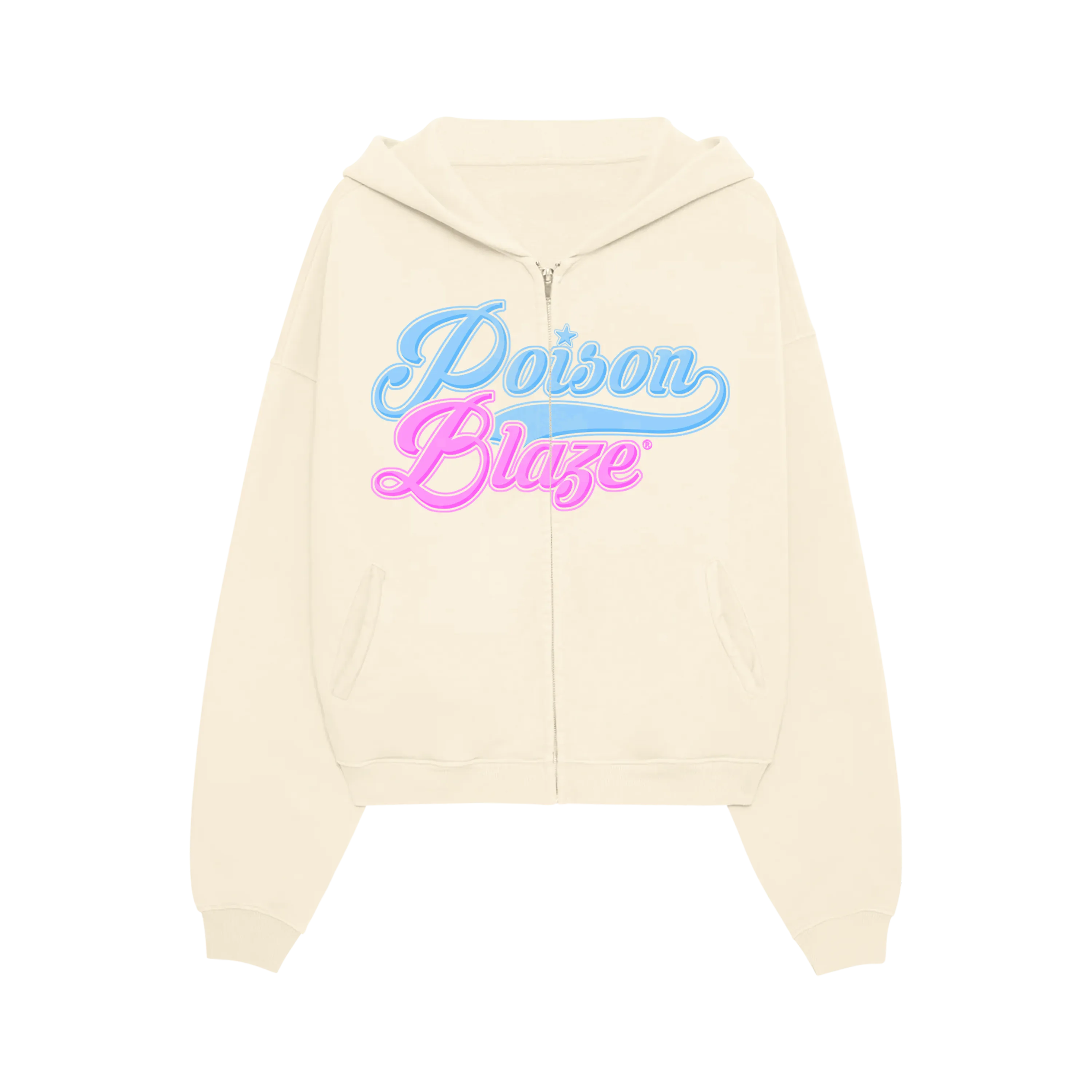 Cream Zip Hoodie