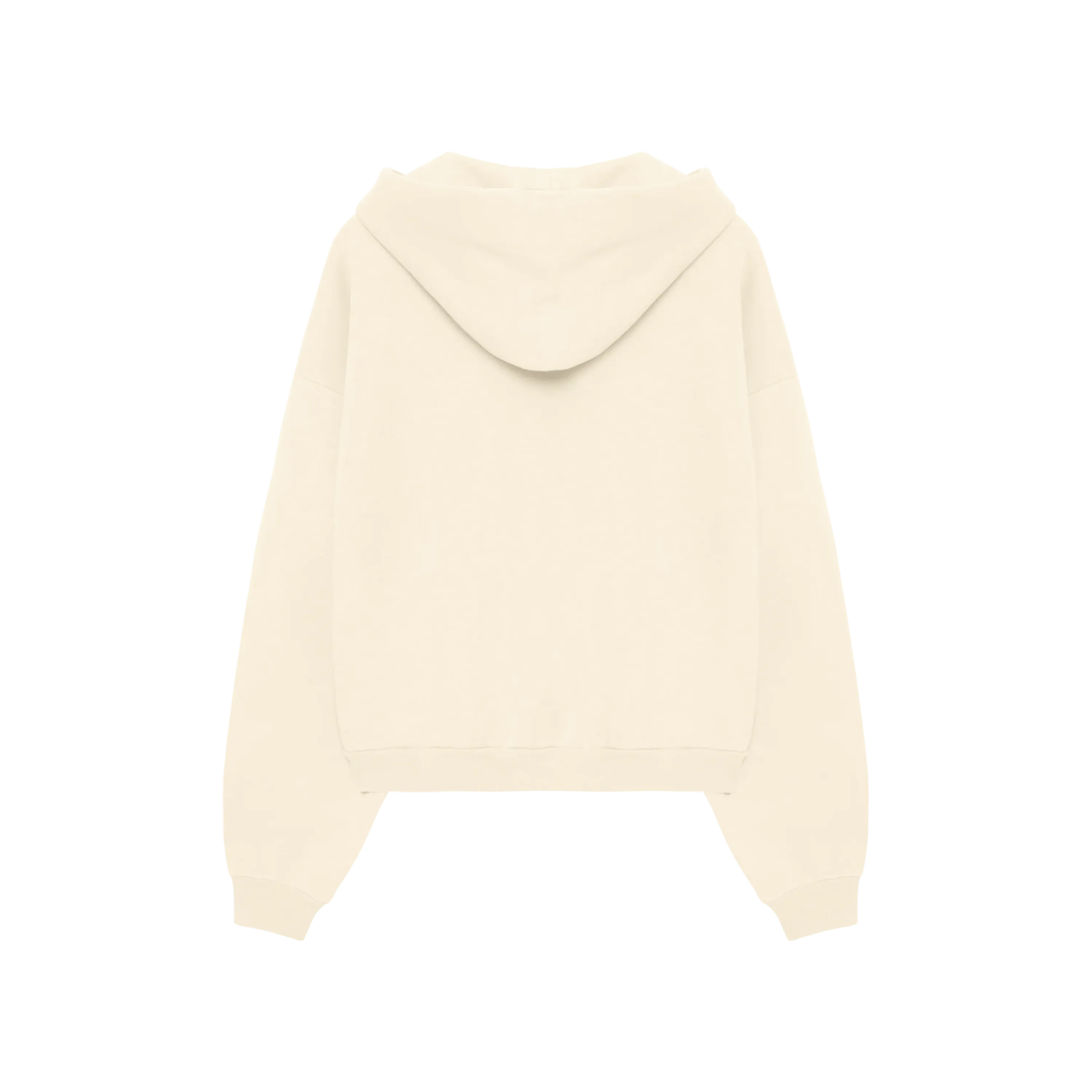 Cream Zip Hoodie