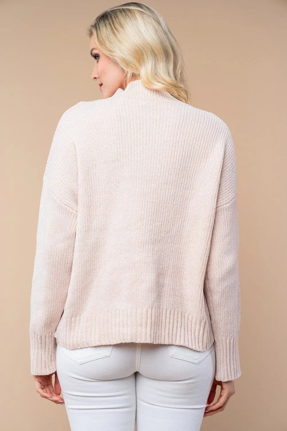 Cuddle Up Mock Neck Sweater - Final Sale