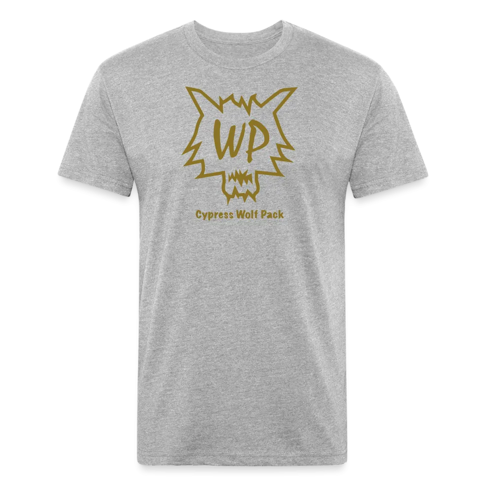 Cypress Wolf Pack GOLD- UNISEX Fitted Cotton/Poly T-Shirt